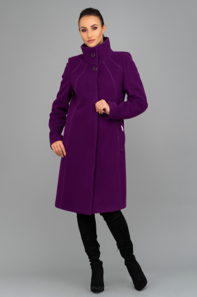 Fioletowy płaszcz wełniany Kiara