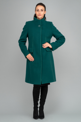 Zielony płaszcz wełniany Arabela