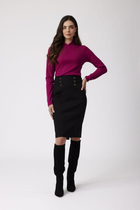 Sweter w kolorze ciemnej fuksji