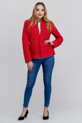 Czerwona kurtka w stylu sportowym Lucy